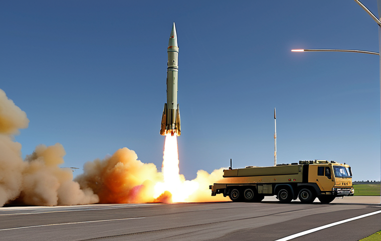 공군의 대공 방어 전략 - **

A modern air defense radar system scanning the sky. The scene includes a clear blue sky with a f...