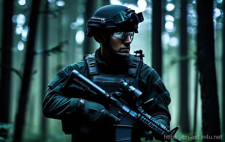 공군의 공군 특수부대 훈련 과정 - **Image Prompt 1: Unyielding Endurance in a Tempest**
    "A group of highly determined special forc...