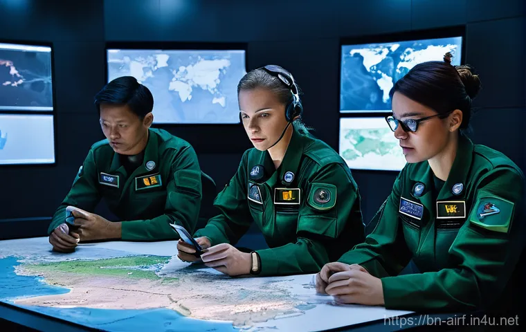 공군의 공군 특수부대 훈련 과정 - **Image Prompt 2: High-Tech Vigilance in the Dark**
    "A lone, focused special forces soldier, app...