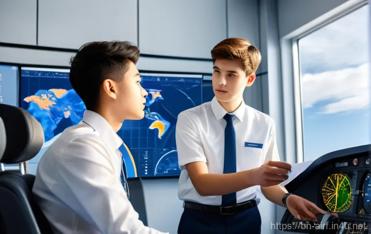 공군 파일럿 훈련 과정 - **Prompt 1: Aspiring Pilots in Ground Training**
"A group of diverse young men and women, approx...