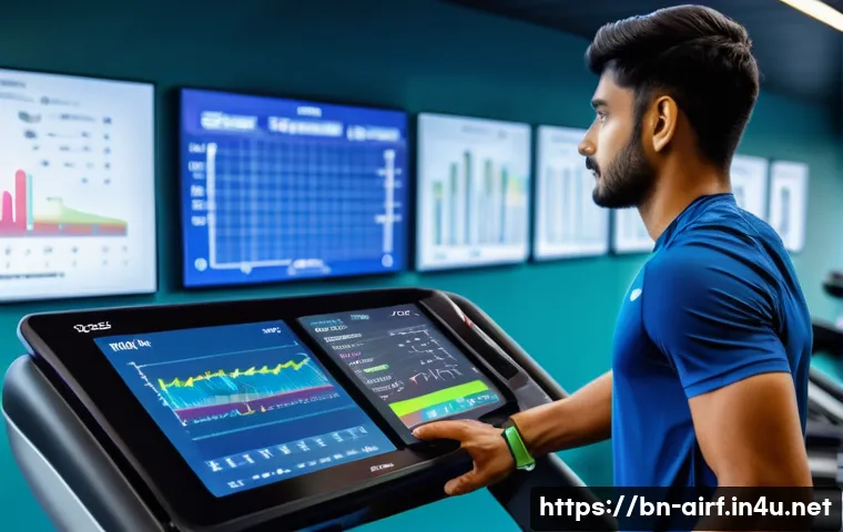 공군의 공군병 체력 평가 - A detailed scene of a modern fitness assessment center in Bangladesh, featuring a young Bengali man ...