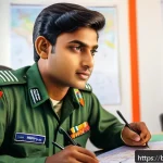 공군 조종사 훈련 프로그램 - A young Bengali male pilot trainee wearing a neat military uniform with a pilot badge, studying flig...